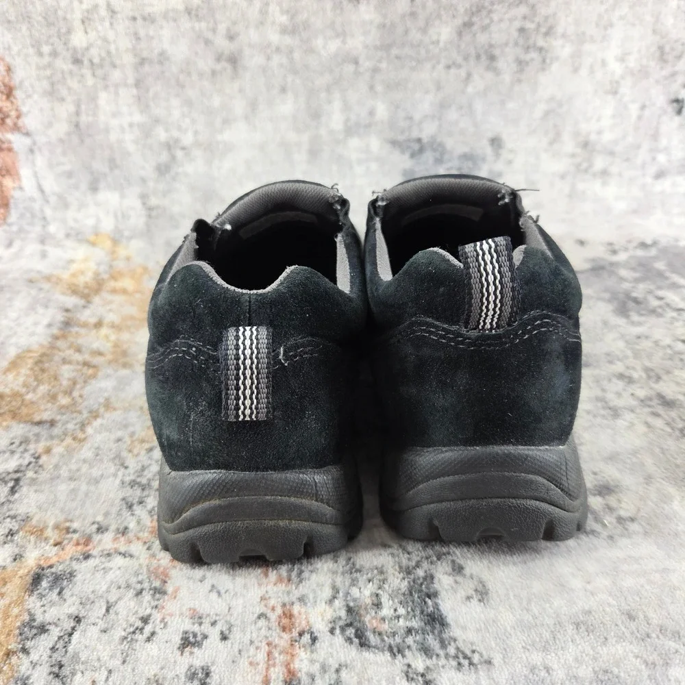 Duluth Trading Company Wild Boar Pig Suede Moc Shoes Mens 8.5 Wide Black Casual